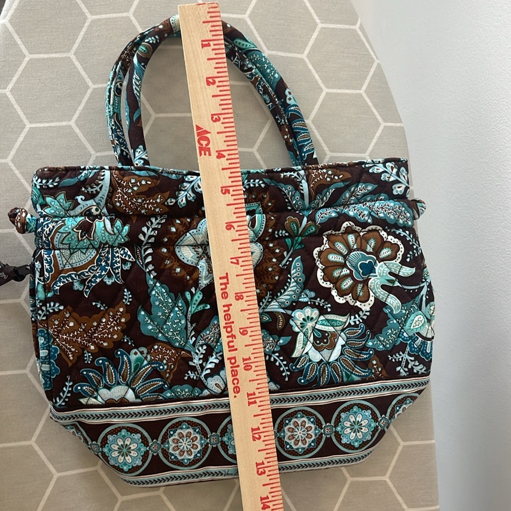 Vera Bradley Tote Java Blue Pattern - Picture 10 of 12
